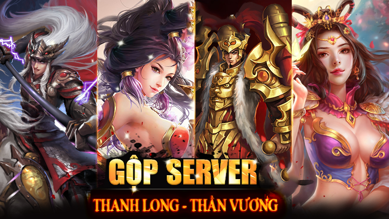 Thông báo Gộp Server Thanh Long - Thần Vương
